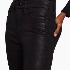 Good American Black Coated Demin Jeans ( Never Been Worn)